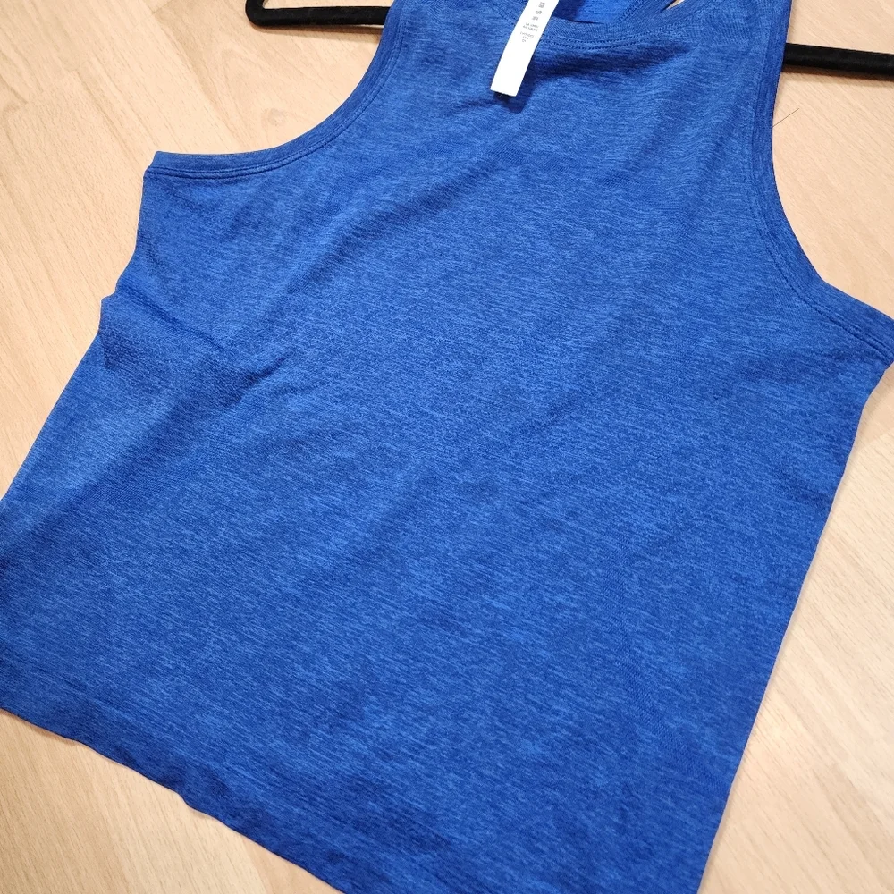 Lululemon Swiftly‎ Tech Racerback Blue Tank Size 8